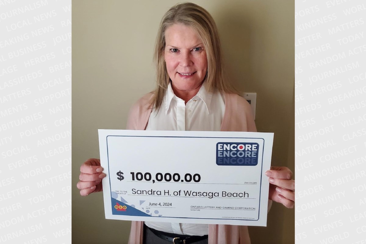 Une femme de Wasaga Beach gagne 100 000 $ au tirage du Lotto Max