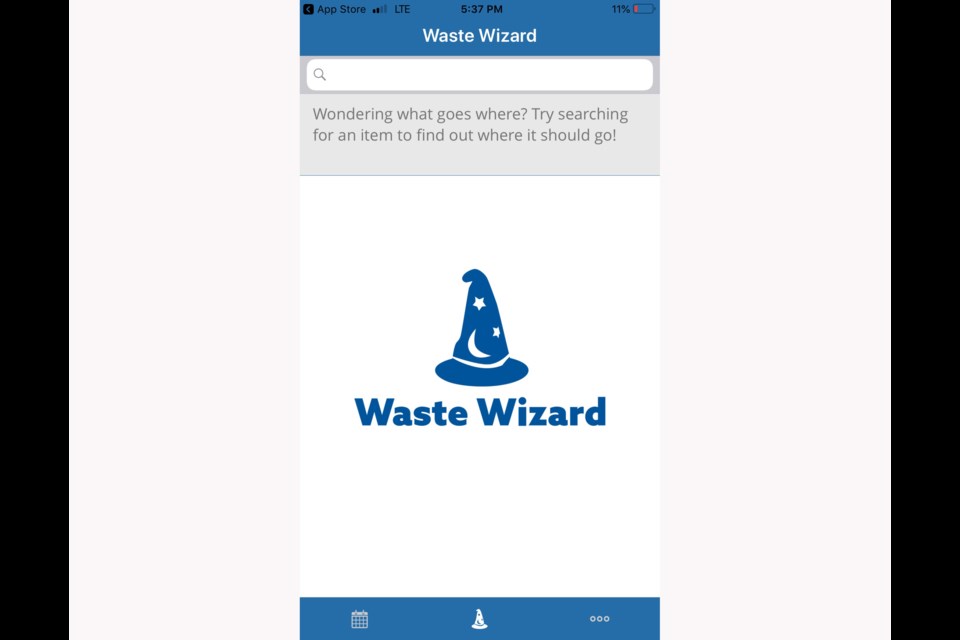 The Simcoe County Collects app includes the Waste Wizard. Type in the piece of trash you're getting rid of to find out where it belongs. Contributed photo