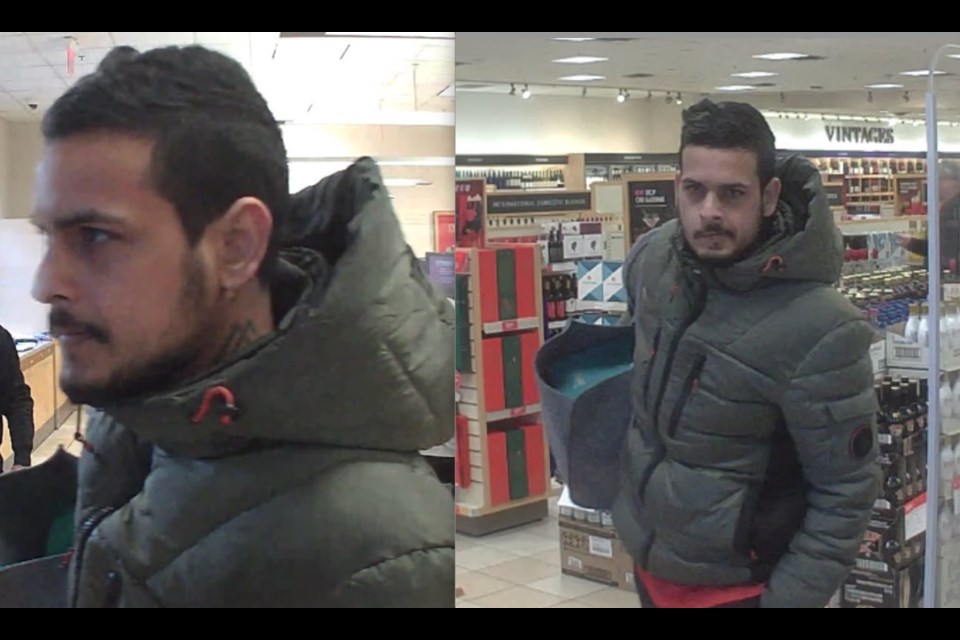 This man is wanted in relation to a theft from the LCBO in Meaford on Jan. 8.