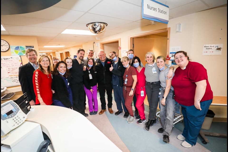 Ontario Premier Doug Ford toured Collingwood General and Marine Hospital during his visit to Collingwood on March 14, 2024. 