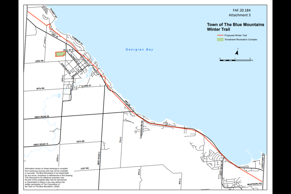 TBM plans to groom the entire length of the Georgian Trail under its control - from Cristie Beach sideroad to Grey Road 21. Contributed photo. 