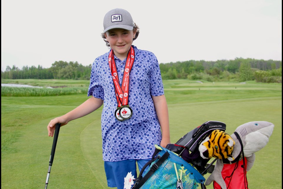 Niklas Zierik, 10, of Collingwood has won two Maple Leaf Junior Golf Tour Mini Tour competitions.