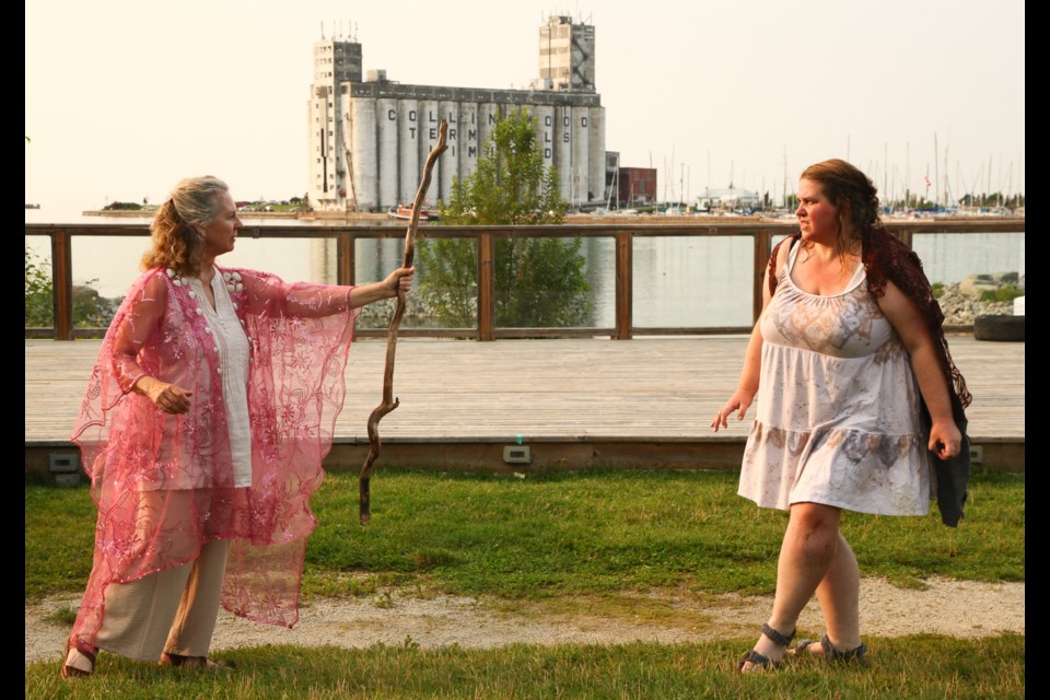 Theatre Georgian Bay’s Bard on the Bay presents Shakespeare’s Much Ado About Nothing starting July 25 at the Shipyards Amphitheatre. Previous productions have included The Tempest, pictured here.