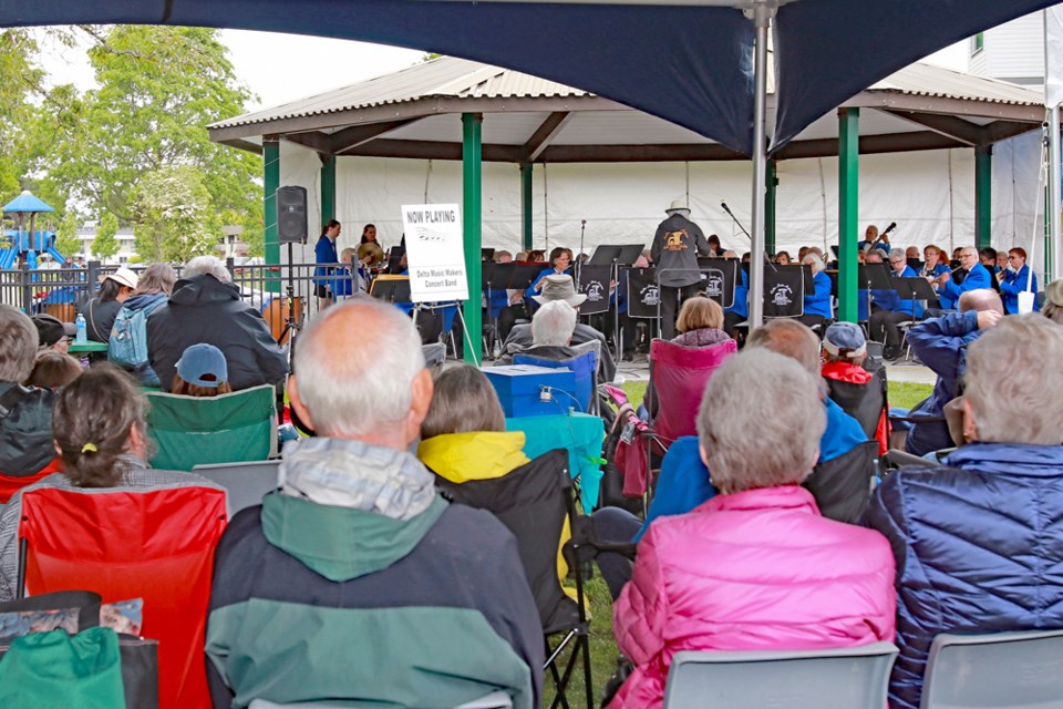 Despite the rain, those that came out to Memorial Park in Ladner over the June 1 & 2 weekend, enjoyed the wonderful performances at the 18th annual Ladner Bandfest.