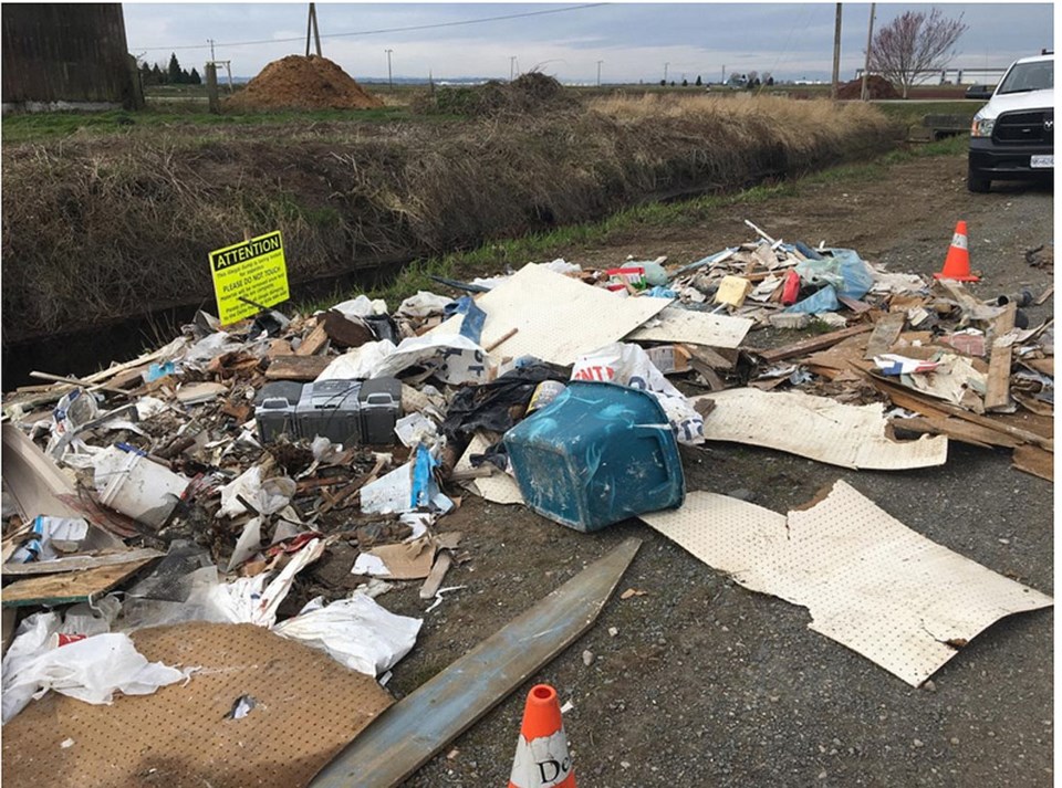 illegal dumping in the city of delta