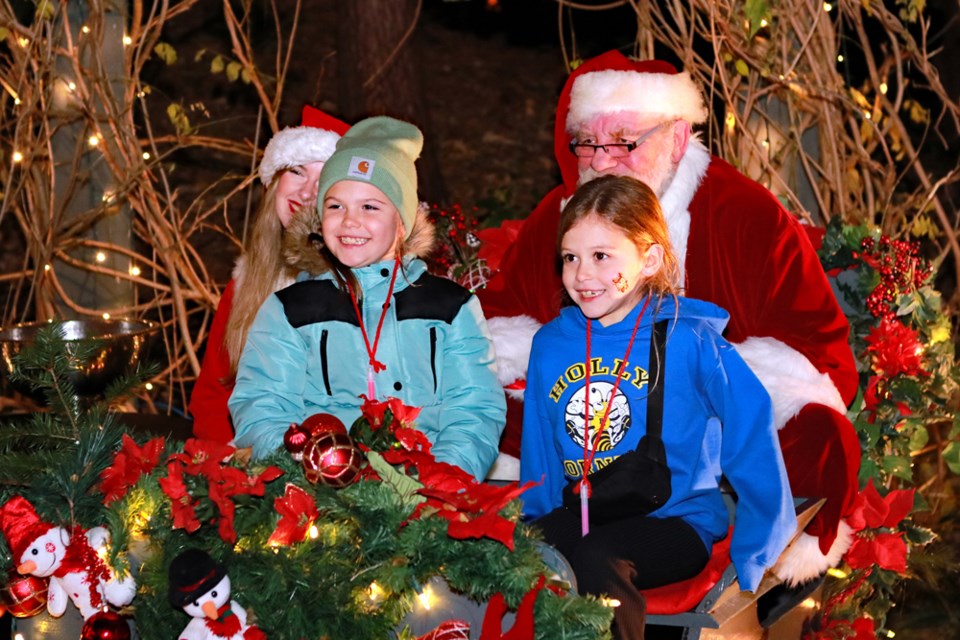 The sixth annual Festival of Lights kicked off on Friday night, Nov. 29 at Tsawwassen Springs. The festival runs from 4 p.m. daily from now until Jan. 5. The festival is in support of the Delta Hospital and Community Health Foundation.