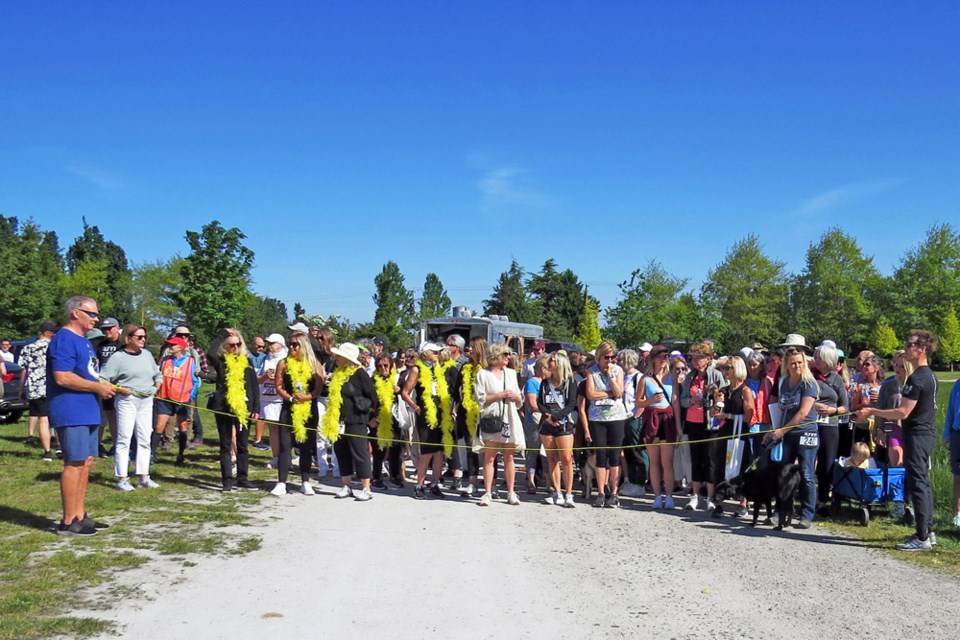 The Hike for Hospice in support of the Heron Hospice Society brought out approximatley 130 participants on Sunday morning, May 12 helping to raise more than $35,000.	