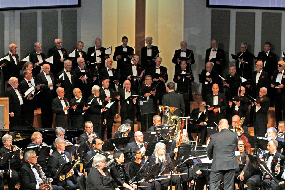 Lest We Forget: A concert of Remembrance presented by the Vancouver Welsh Men's Choir with the Delta Concert Band was held on Monday, Nov. 11 at the South Delta Baptist Church in Tsawwassen.