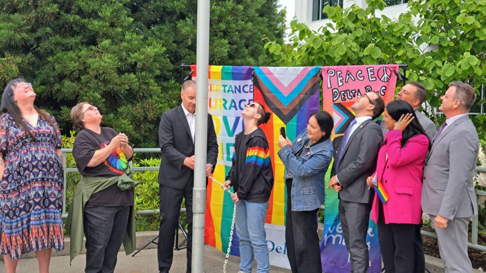 Progress Pride flag raised in Delta - Delta Optimist