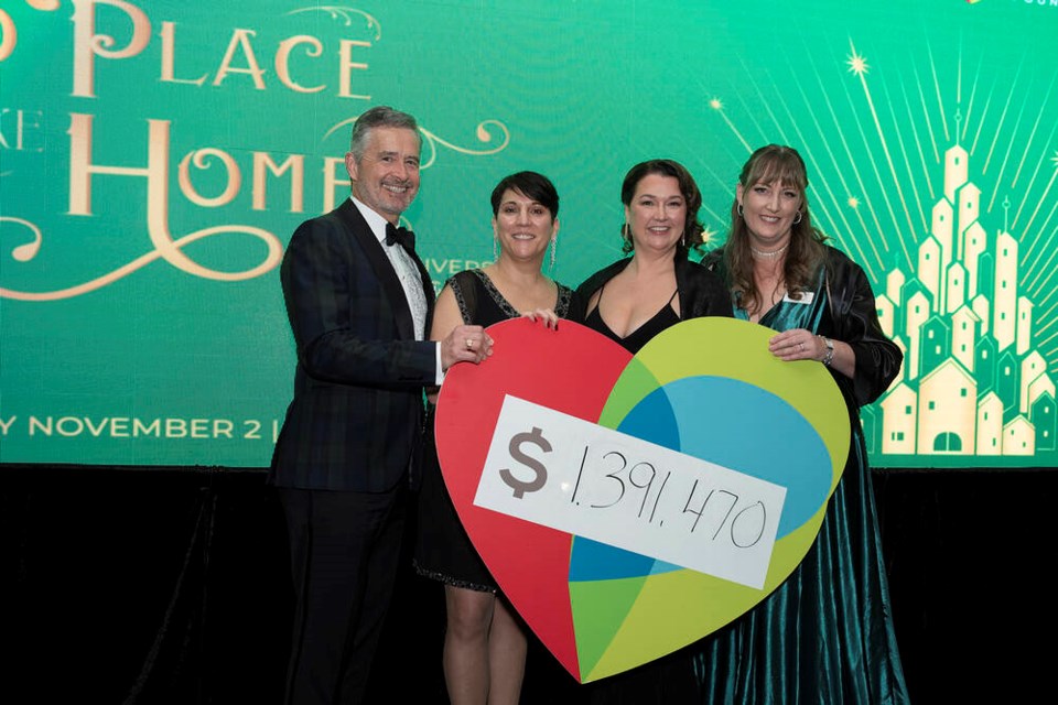 Pictured left to right; board chair Andrew Jackson, executive director Lisa Hoglund and Moonlight Gala committee co-chairs Natalie Walker and Sarah Gallop. Jay Shaw Photo 