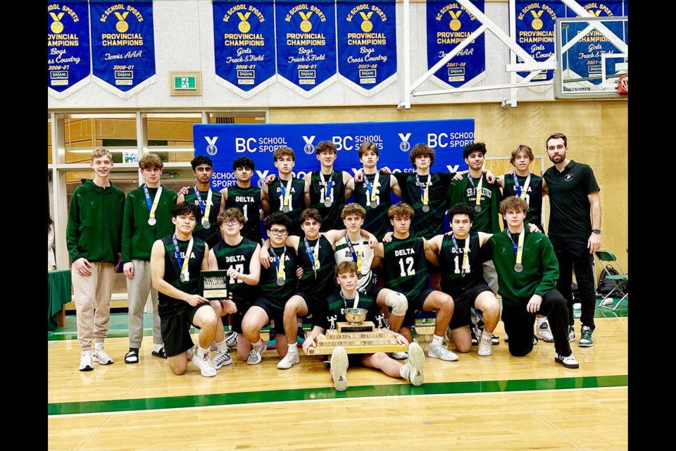 The DSS senior boys won the silver medal at the AAA provincials in Victoria. Photo submitted