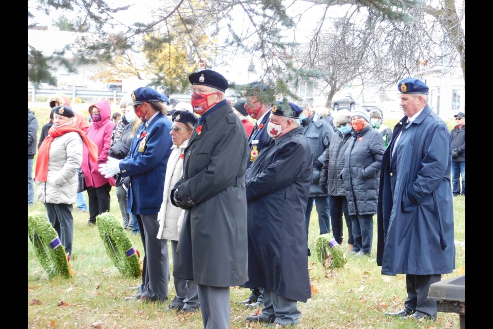 Remembrance Day services in Blind River were assembled in cool and gusty weather this year.