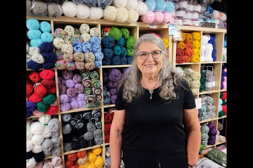 Pat Henderson, owner of The Knitting Room 