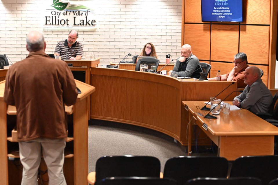 Dudgeon addresses committee and staff about dog attack. Bylaw & Planning, Jan. 8, 2024