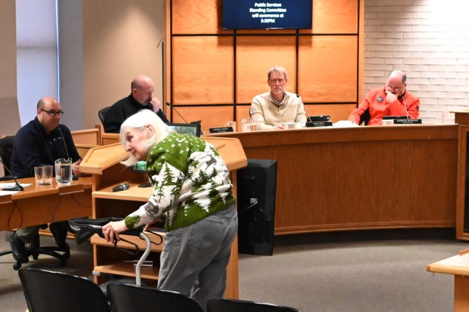 Stella Waddington at Public Services Standing Committee meeting, Feb. 20, 2024