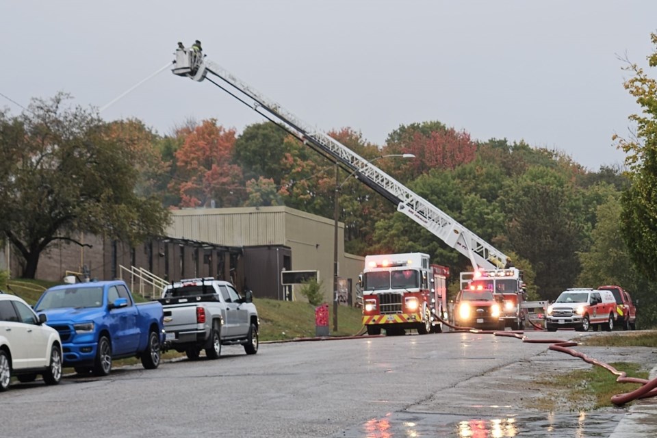 Elliot Lake F.D. on scene at 50 Roman Avenue. September 25, 2024