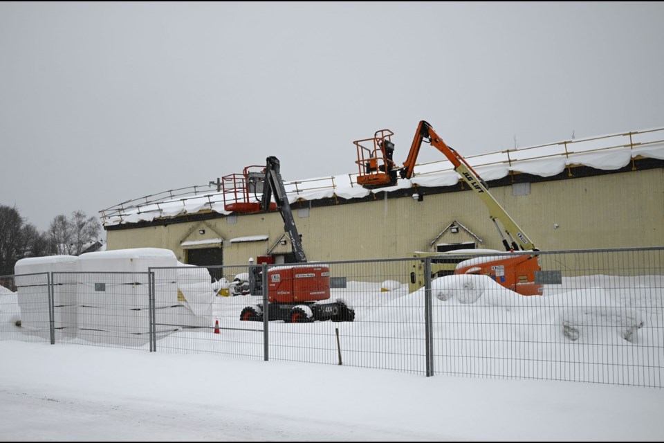 Winter conditions at Rogers Arena, Elliot Lake. January 30, 2025