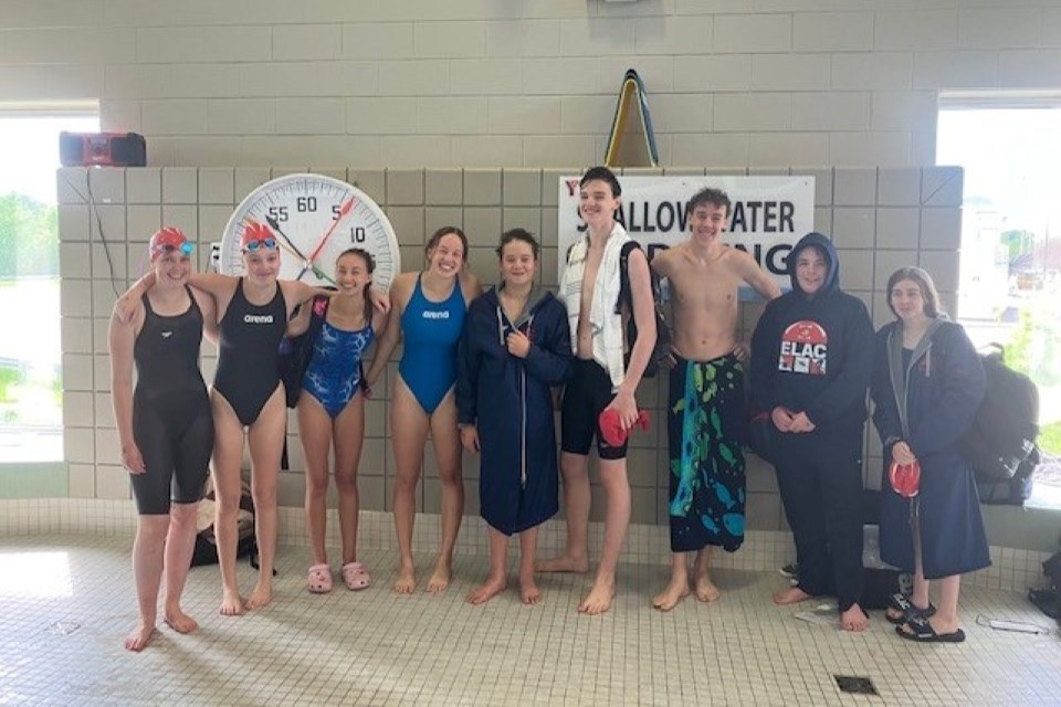 Team Elliot Lake Aquatic Club in North Bay.