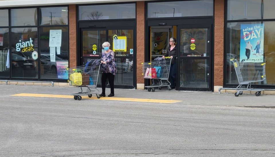 Fergus shoppers cautious but appear to be 50/50 on mask wearing