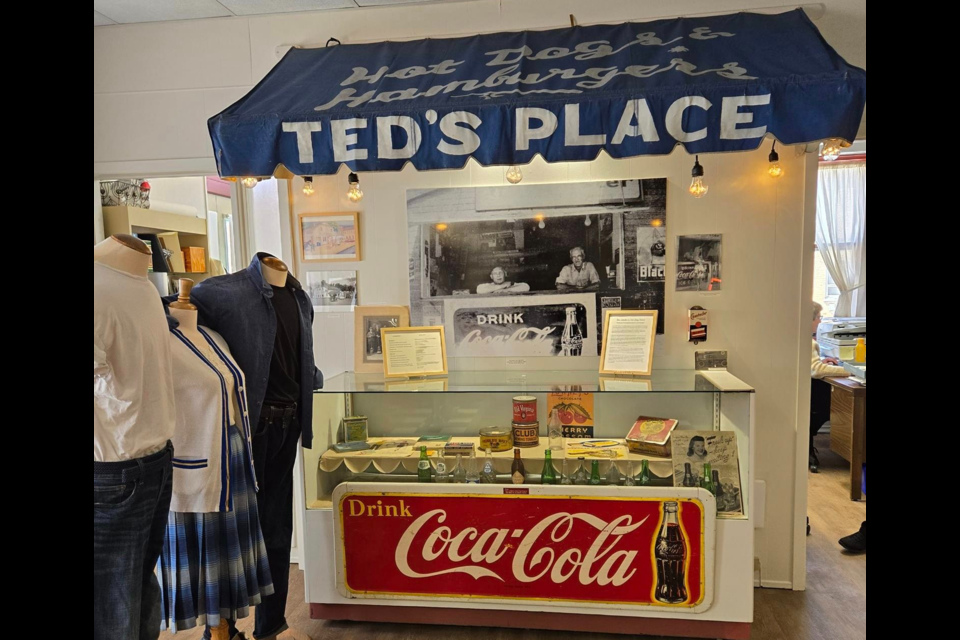 The Mount Forest Museum got the original awning from Ted's Place donated by Ted Linder's family.