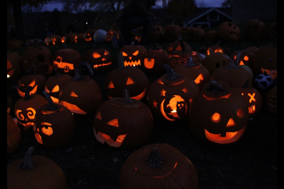 There were over 400 pumpkins on display at the Wellington County Museum and Archives for the Pumpkin Walk.