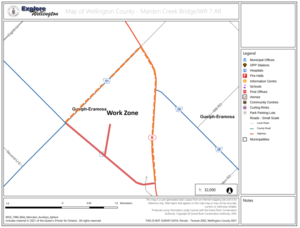 Wellington county detour route