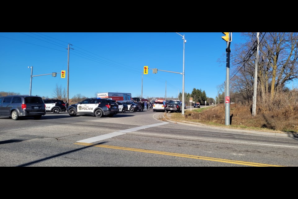 Halton Regional Police Service arrested four people in connection with a stolen car investigation that ended near Guelph last November.