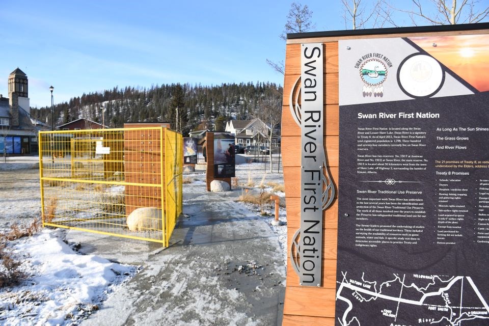 The Jasper Indigenous Exhibit near the Visitor Information Centre in Jasper, Alta. on Monday, Dec. 9, 2024.