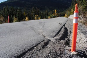 Parks Canada has declined to publicly confirm whether a 250-metre section of Marmot Road is going to be repaired in time for the opening day at Marmot Basin, slated for Nov. 11. P. Clarke. 