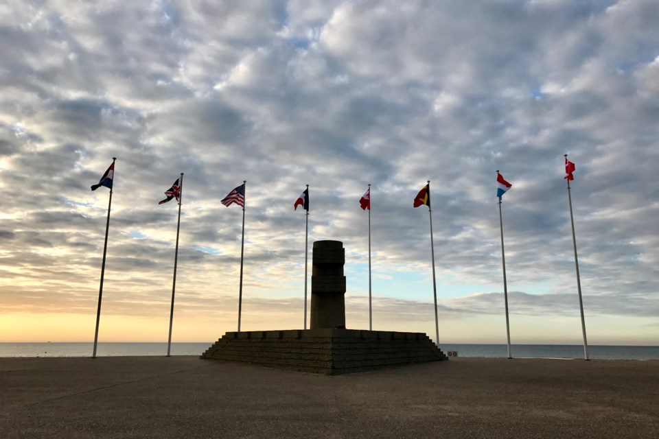 The memorial at the Juno Beach Centre. 