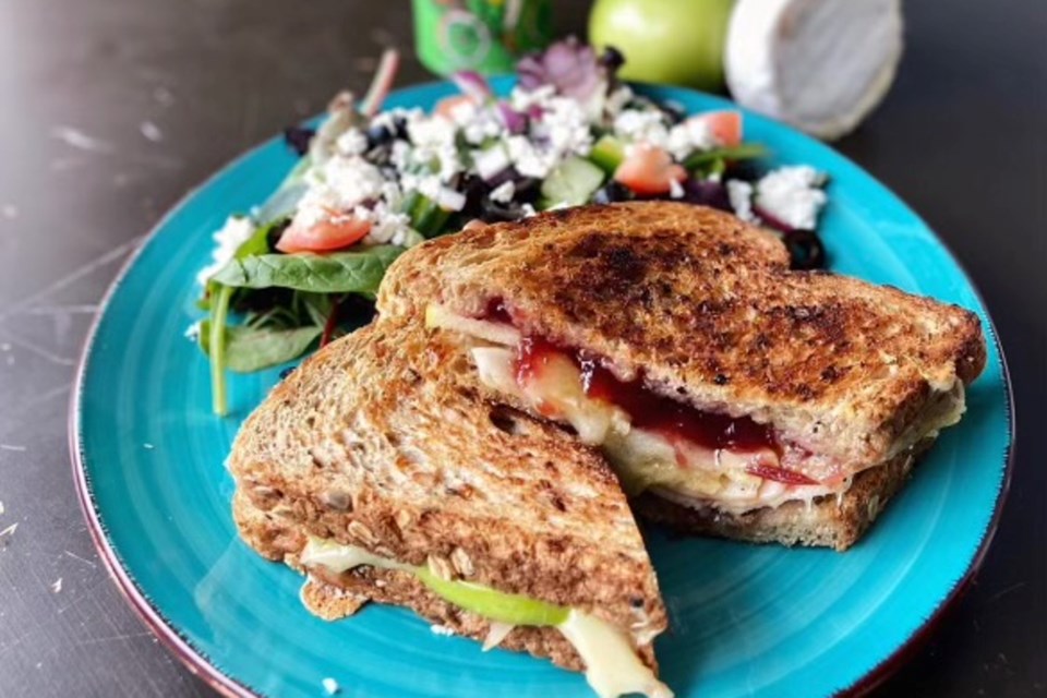 The turkey, apple and Brie panini is a hit with Jitterbug customers.