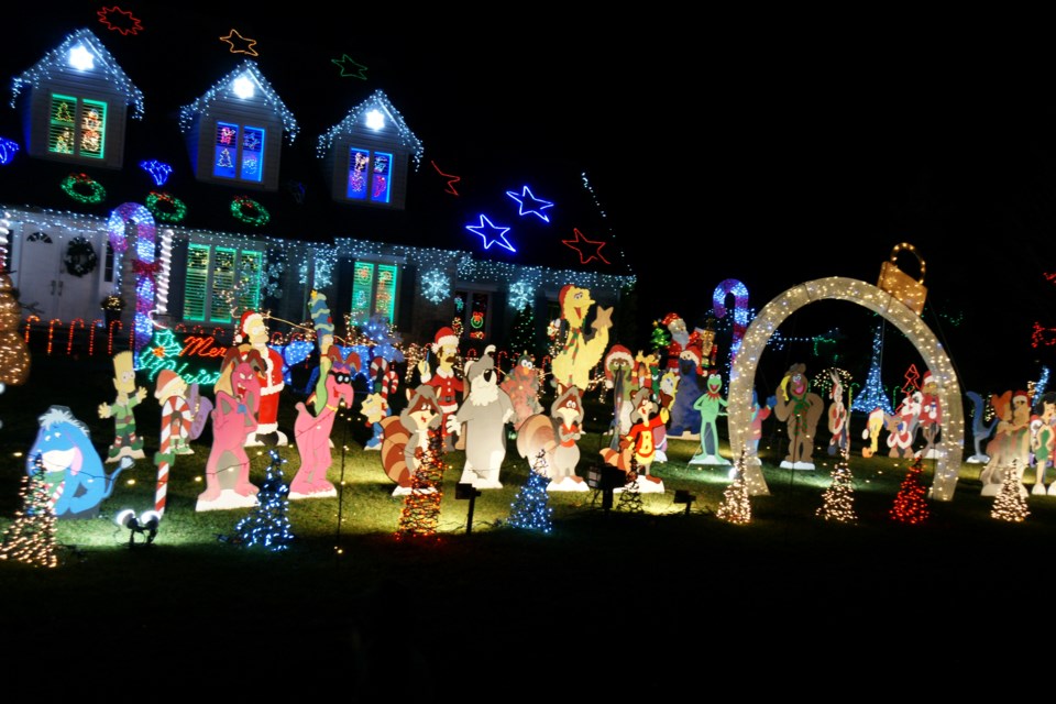 The Christmas Land Charity Light Display at 16 Weneil Drive is open nightly until Dec. 31. Guests are asked to bring along donations for the Flamborough Food Bank.