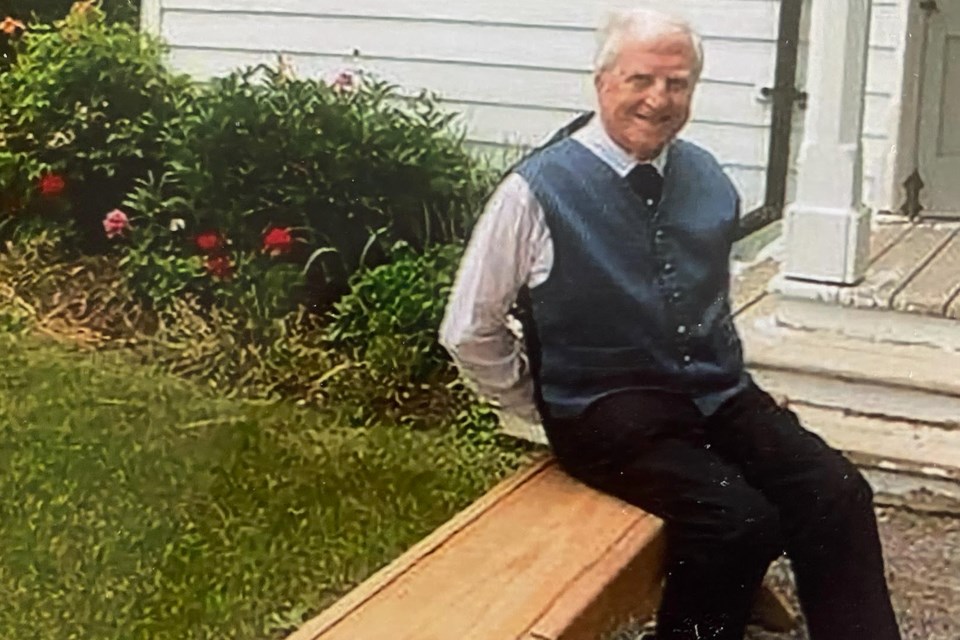 Cecil Hamilton, in costume at Westfield Heritage Village.