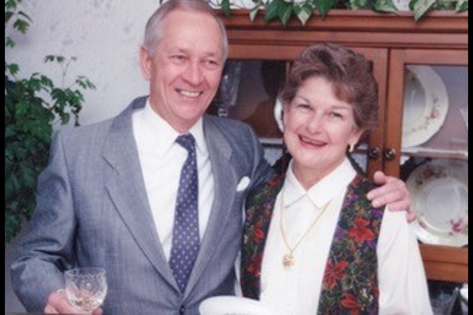 Eric Willis and wife Marnie at his retirement party in 1992. Family and friends remember Eric as a man who loved to learn and was generous with his time and talents.