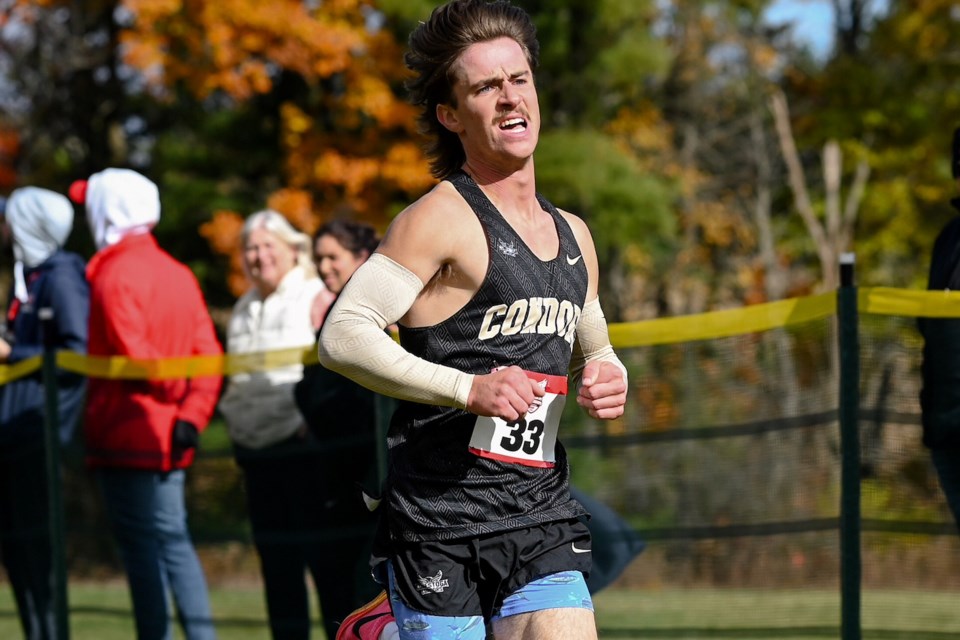 Bryce Neary competes in cross country for Conestoga College.