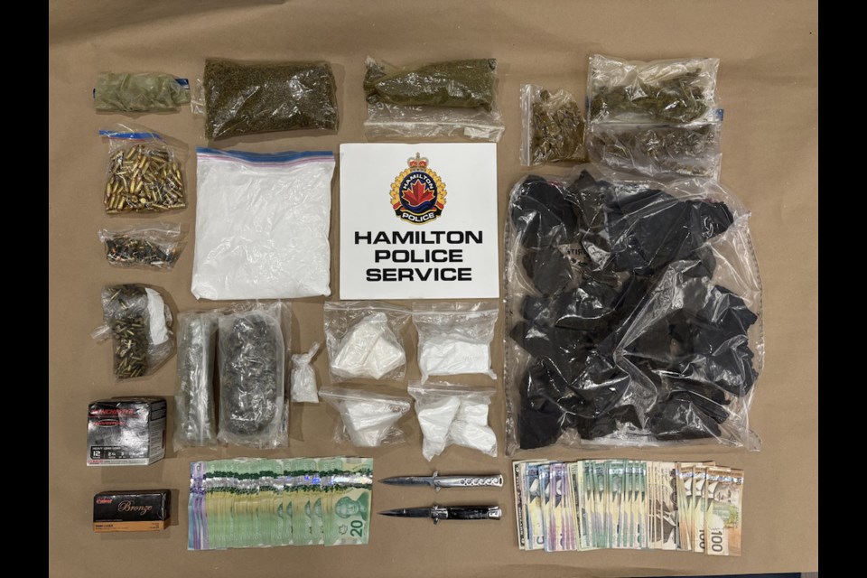 Hamilton Police Service seized a variety of drugs and firearms during the execution of a search warrant on Jan. 17, 2025.