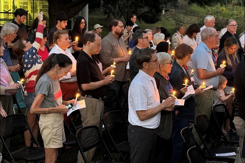 A candlelight vigil was part of the 2024 ceremony in Great Falls marking the 23rd anniversary of the 9/11 terrorist events.