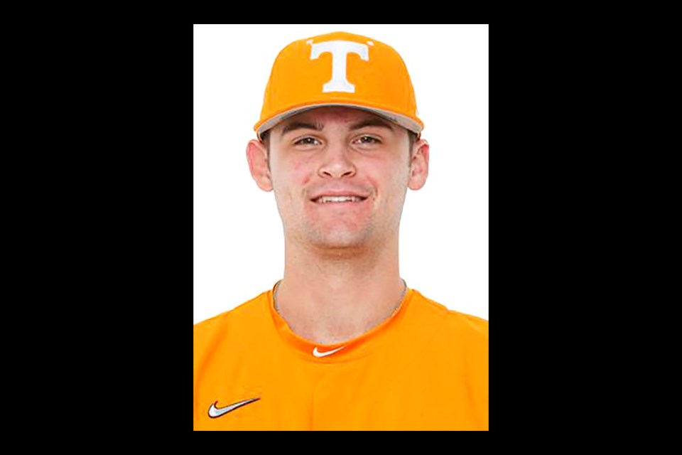 University of Tennessee pitcher  A.J. Russell played one season of Little League baseball in Arlington.
(Photo By Kate Luffman/Tennessee Athletics)