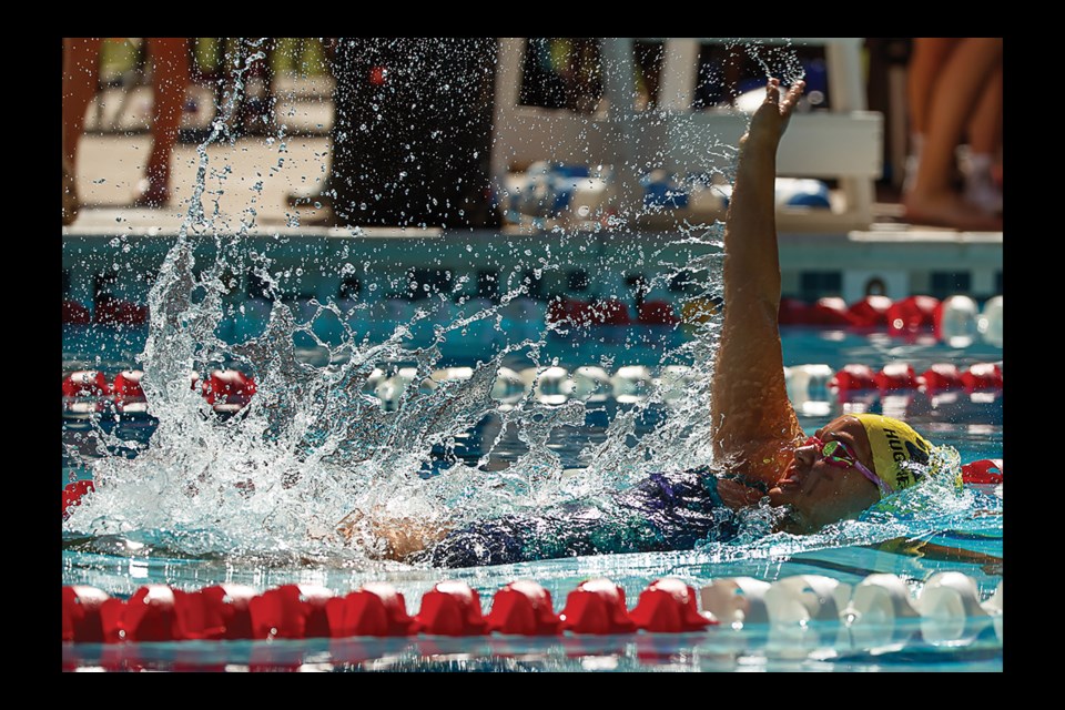 Catherine Hughes was a double winner for Tuckahoe in a July 13 meet and in other meets this season.