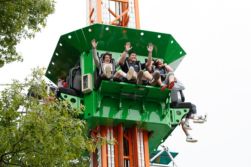 Multiple thrill rides captivated attendees at the 2024 McLean Day festival.