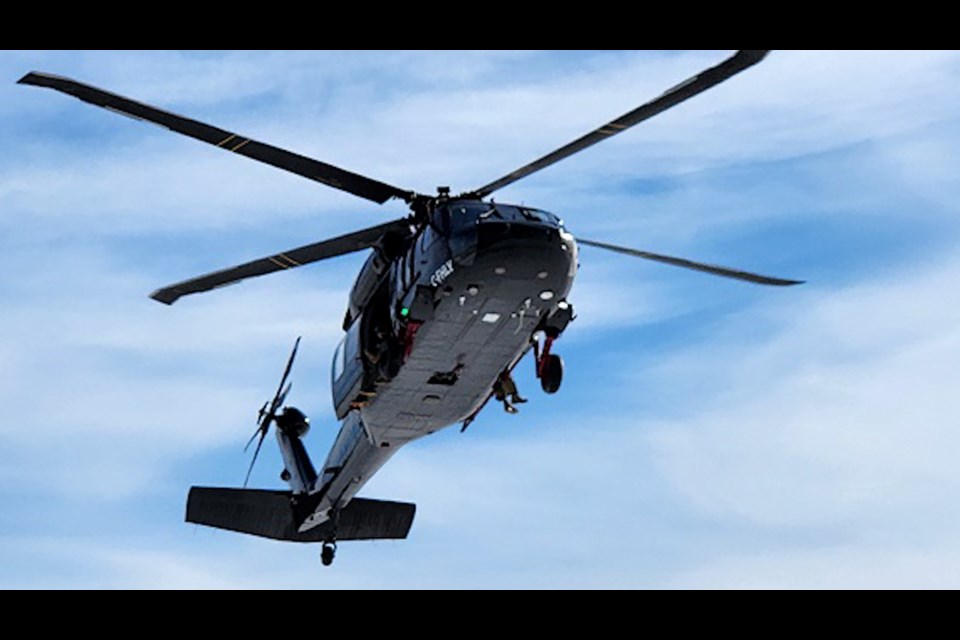 The Black Hawk will patrol the B.C. borders with the states of Washington, Idaho, and Montana. 