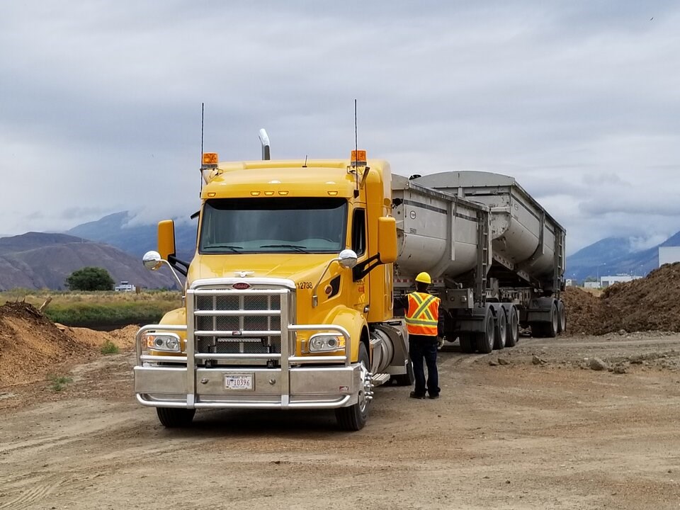 truck-unloads-bio-solids-in-metro-vancouver