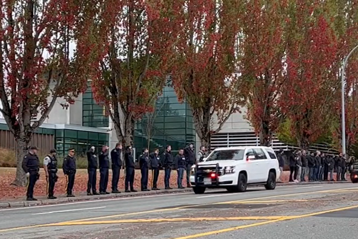 Procession For The Killed Burnaby RCMP Officer - BC News