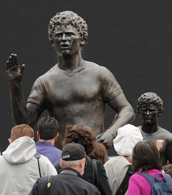 Terry Fox statues were unveiled today at B.C. Place.