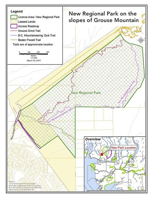 south grouse mountain map