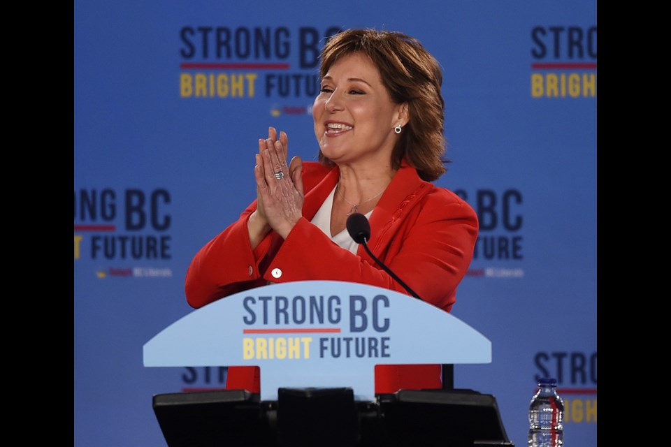 "Voters want us to work together, they want us to work across party lines, and they want us to find a way to get along so that we can all work for the province that all of us love so very, very much," Christy Clark told supporters early Wednesday morning.