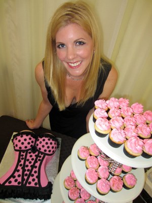 Pretty in pink buttercream! Owner and cake designer Lisa Lyttle showed off her heavenly cupcakes at IMAGINE.