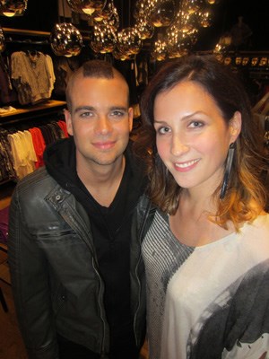 Glee star Mark Salling made a cameo at the launch of Vancouver's first Express store in Pacific Centre. Fashion Magazine Western Editor Joy Pecknold hosted.