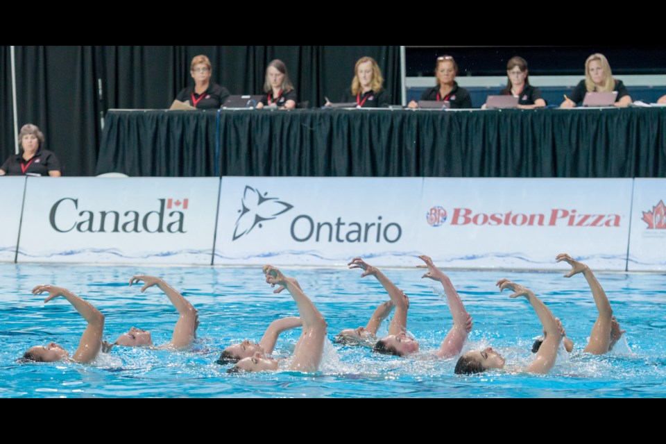 Pacific Wave Synchronized Swim Club’s junior team produced a best-ever fifth place finish at the recent Canadian Open Championships in Toronto.