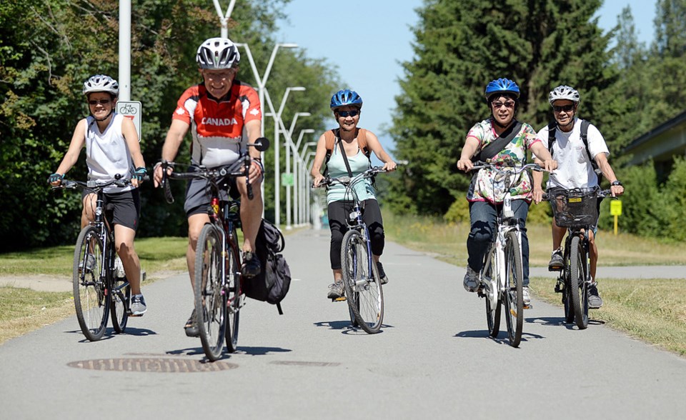 biking